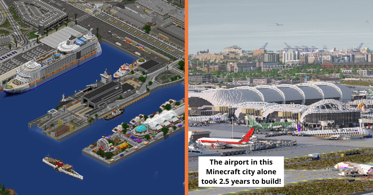 Tour the 'Minecraft' city that took 2 years to build