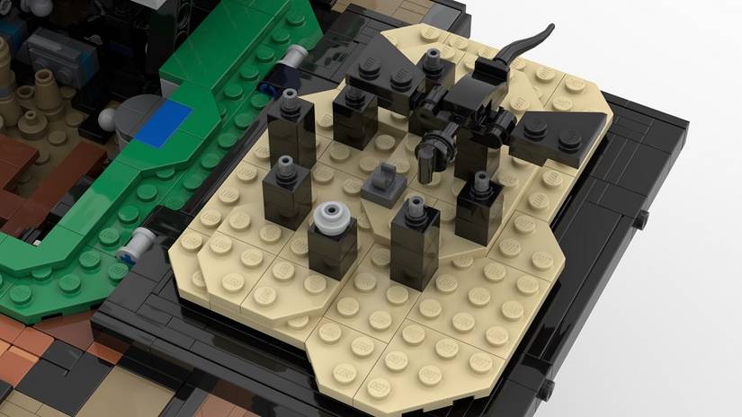 Minecraft LEGO crafting table Ender Dragon