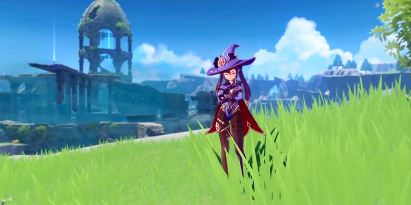 mona wondering why she cant fit in in genshin impact