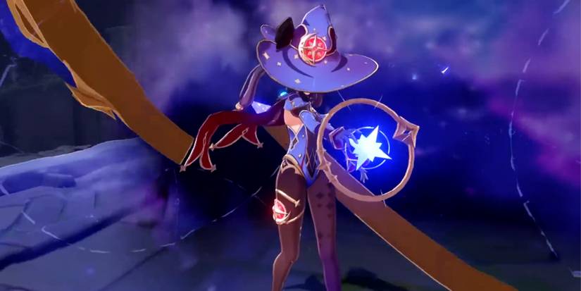 mona's burst animation in genshin impact