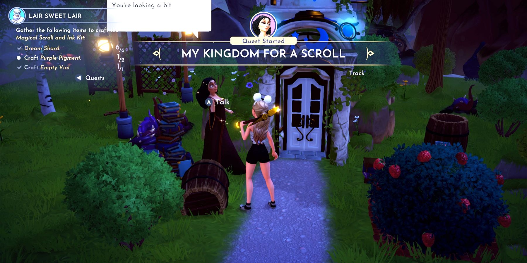 my kingdom for a scroll quest in disney dreamlight valley