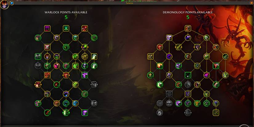 mythic+ demonology warlock talents