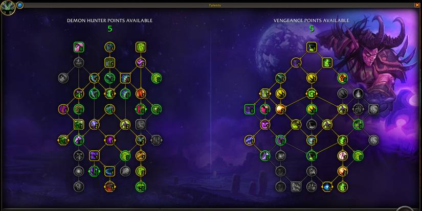 best mythic+ vengeance demon hunter prepatch talent build wow dragonflight
