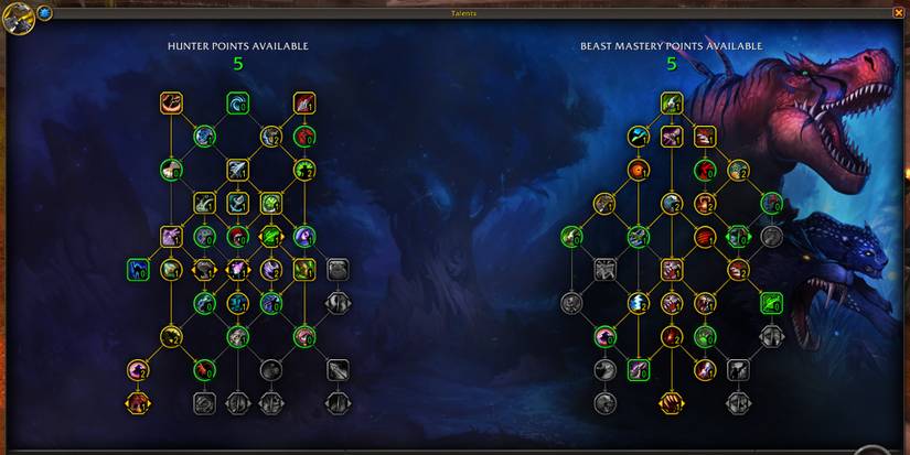 mythic+beast mastery hunter talents