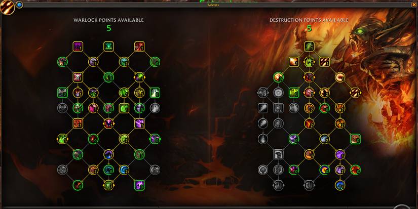 mythic+destruction warlock talents