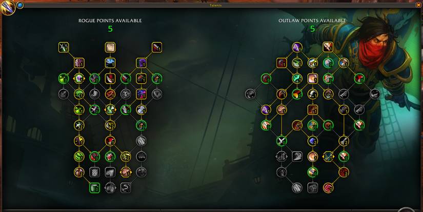 mythic+outlaw rogue talents