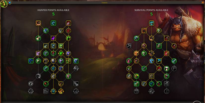 mythic+survival hunter talents