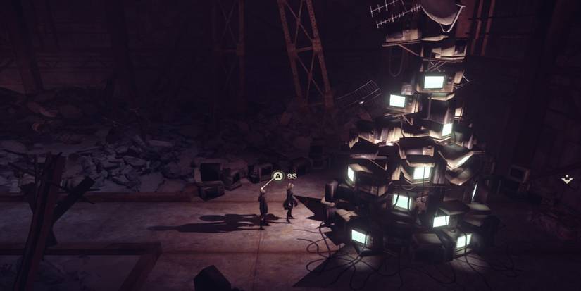 nier automata end of yorha edition 9s prompt in weird area