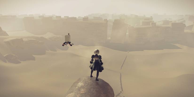 nier automata end of yorha switch desert downgraded graphics