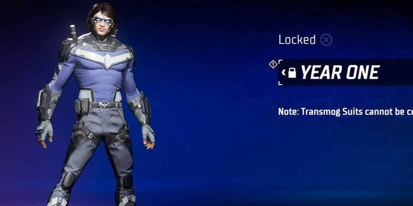 nightwing wearing the year one suit