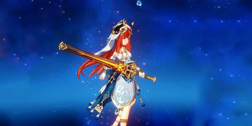 nilou holding key of khaj-nisut in genshin impact