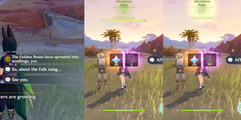 old man rewarding players in genshin impact