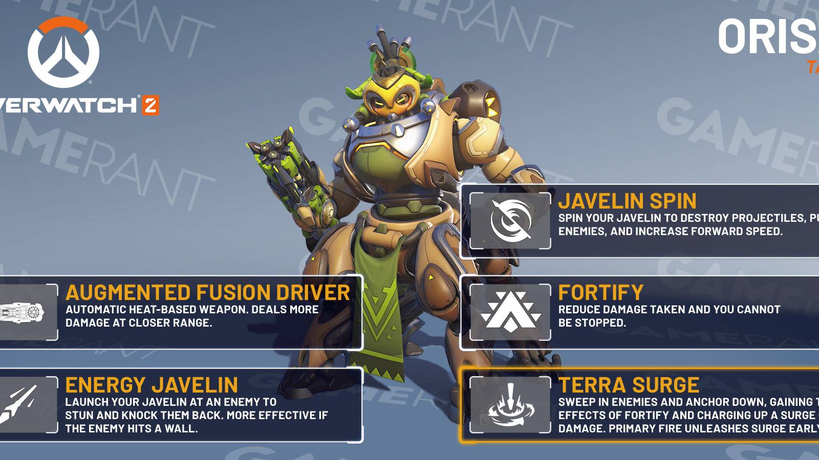 Overwatch 2 Orisa Breakdown