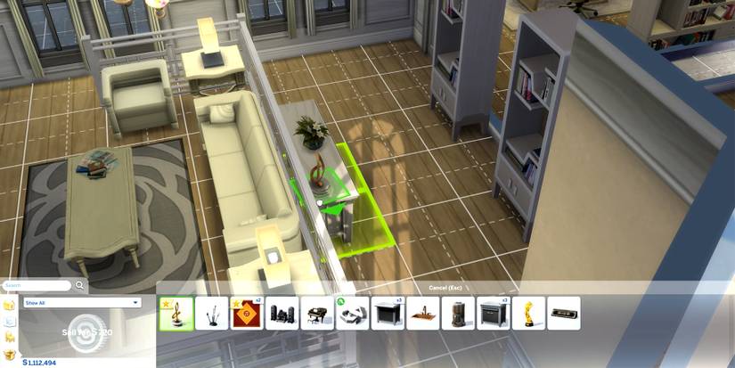 placing important objects in the inventory in the sims 4