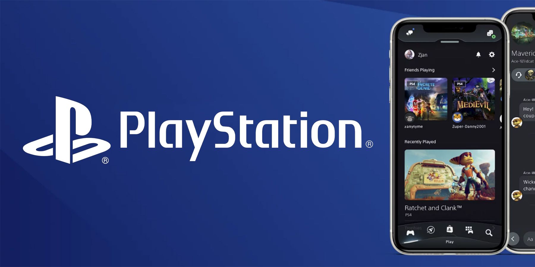 Playstation app search updates