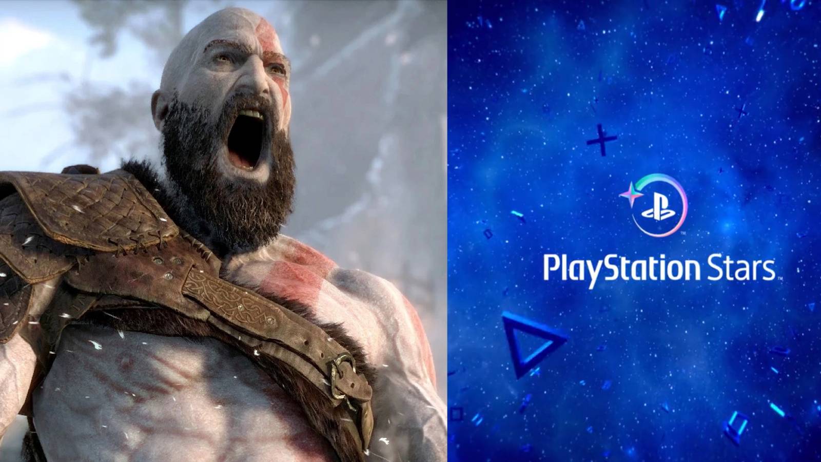 kratos screaming nicely at playstation