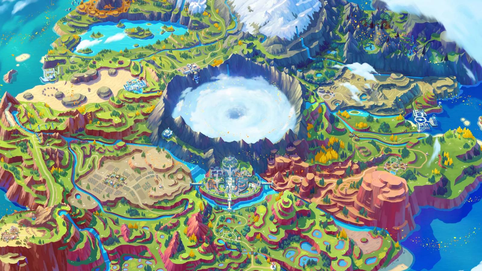 pokemon scarlet and violet paldea map