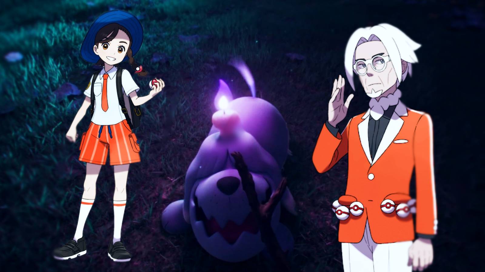 pokemon scarlet violet greavard version exclusive ghost type dog naranja academy differences