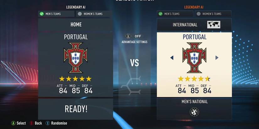 FIFA 23 Portugal National Team Rating Stats Screenshot