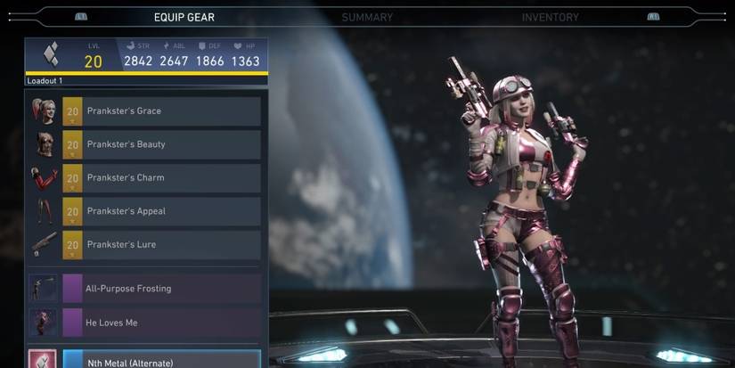 prankster's set for harley quinn in injustice 2