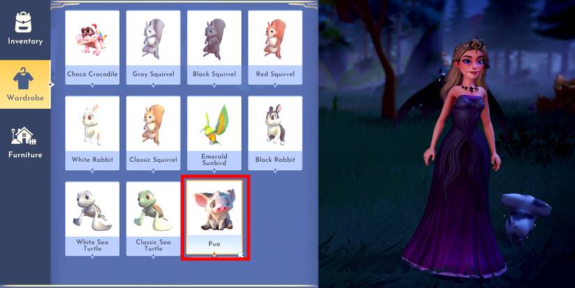 pua as pet companion in disney dreamlight valley