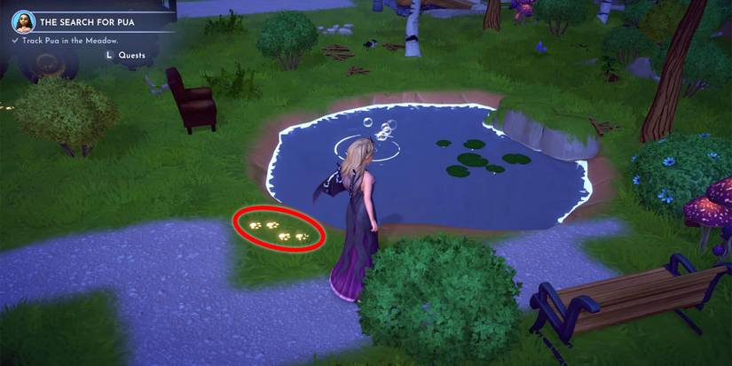 pua tracks at dazzle beach in disney dreamlight valley