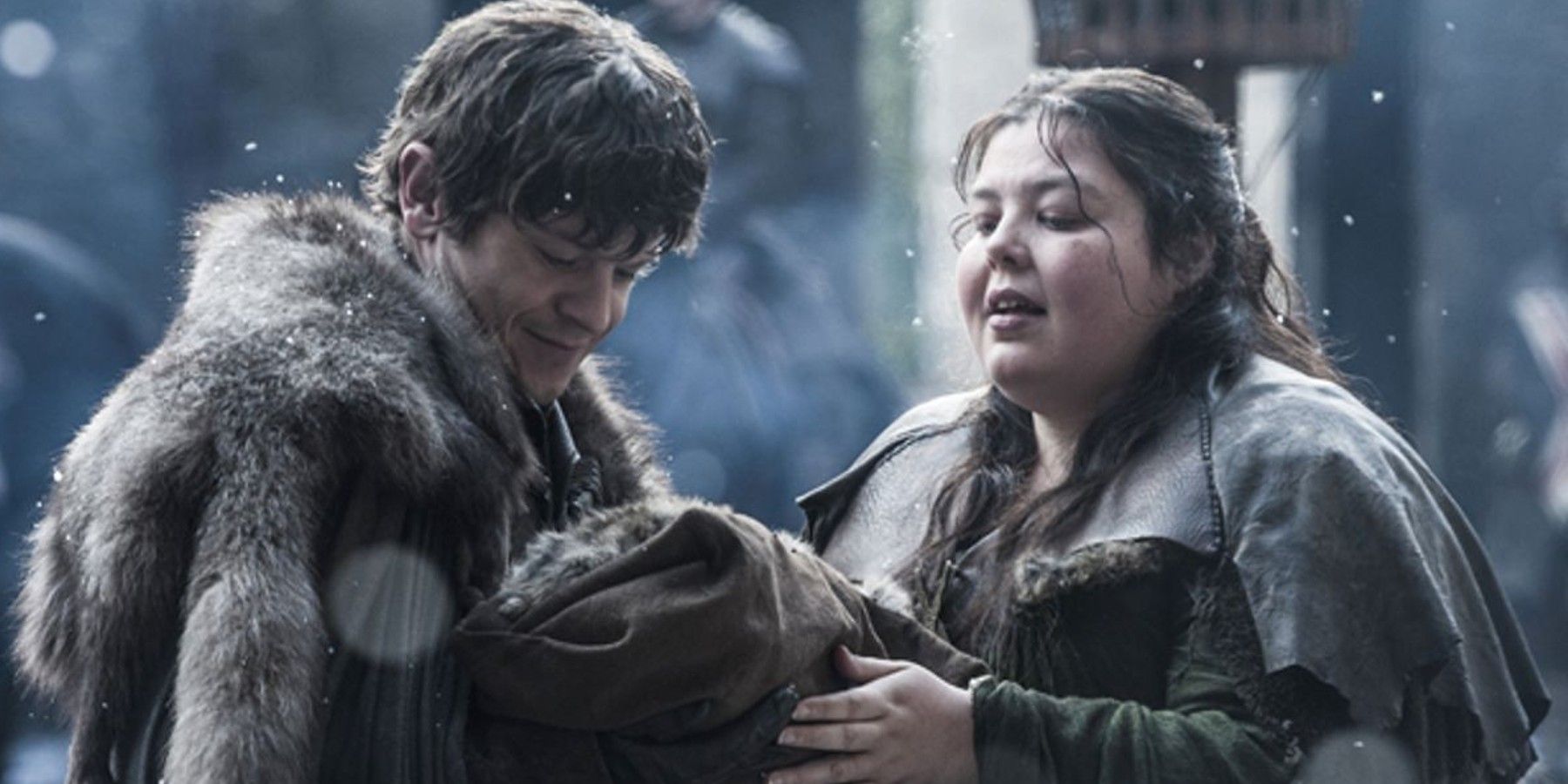 Ramsay with Walda Bolton in Game of Thrones