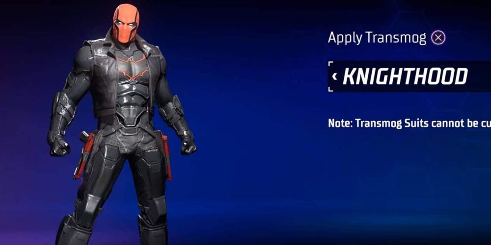 red hood wearing the knighthood style