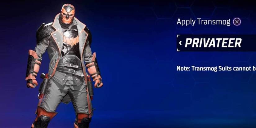 red hood wearing the privateer suit