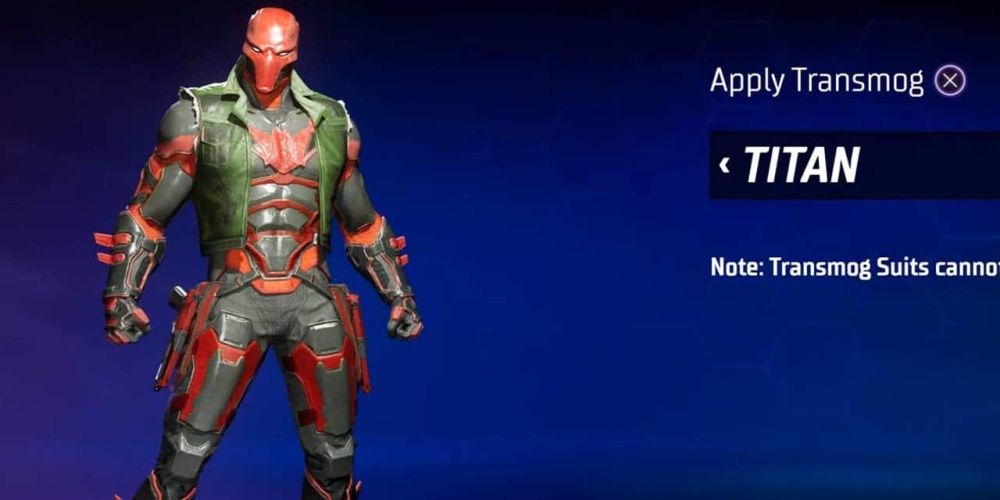 red hood wearing the titan style