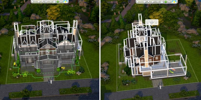 repositioning the house in the sims 4