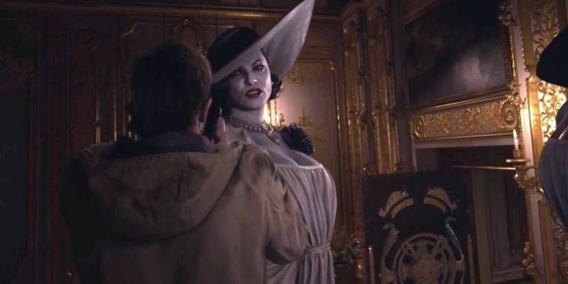 resident evil 8 ethan being held my lady D Cropped