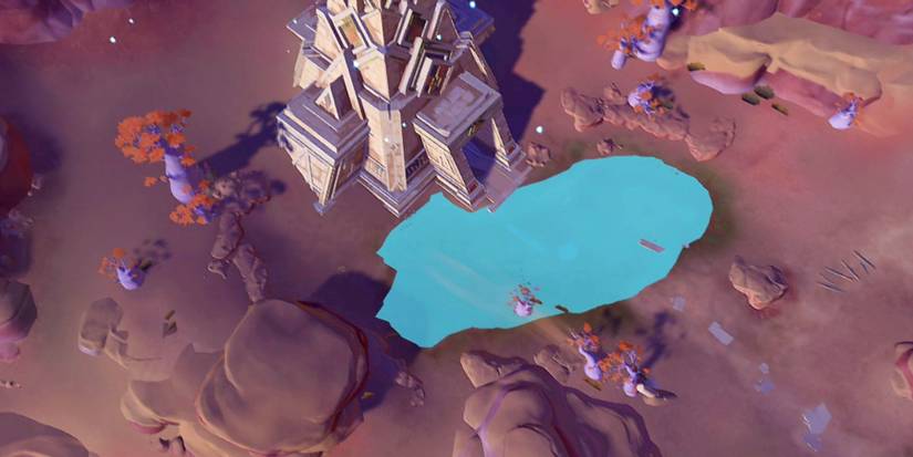 riding the elevator and investigating the mechanism in genshin impact