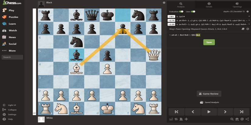 scholar's mate chess