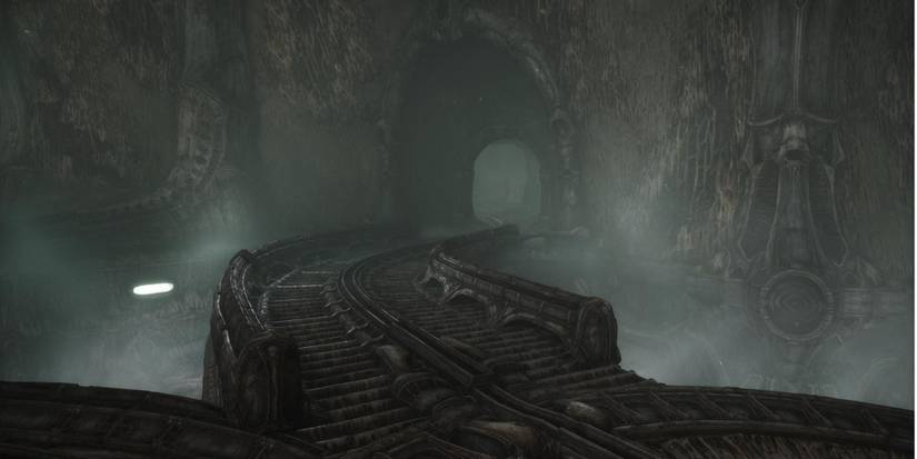 rail leading up to room