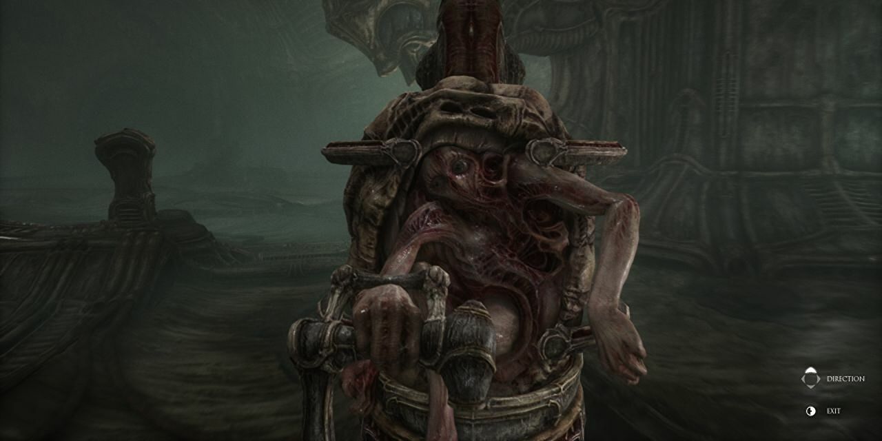 scorn player interacting with a hummanoid 