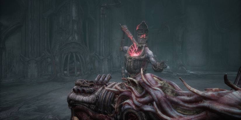 scorn players about to attack a cyberborg 