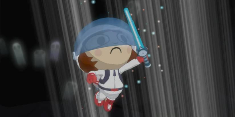 space warrior costume in battle