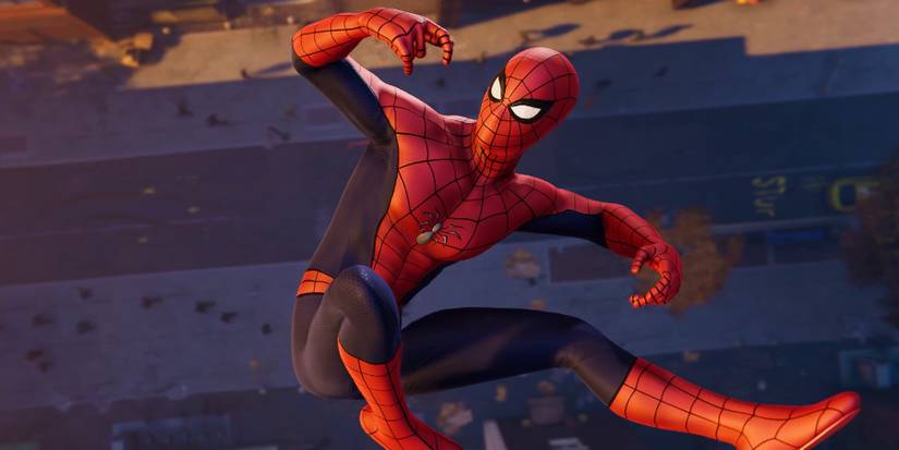 spider man falling from building