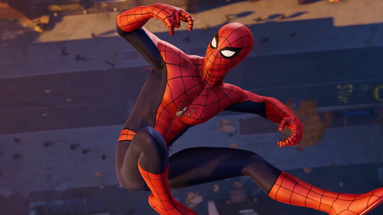 spider man falling from building