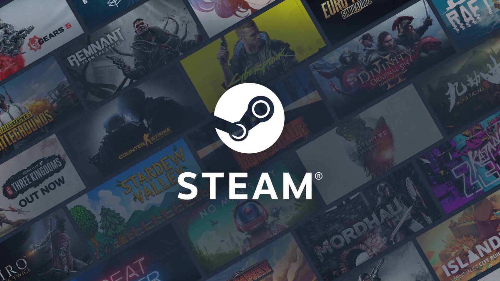 steam logo and pc games