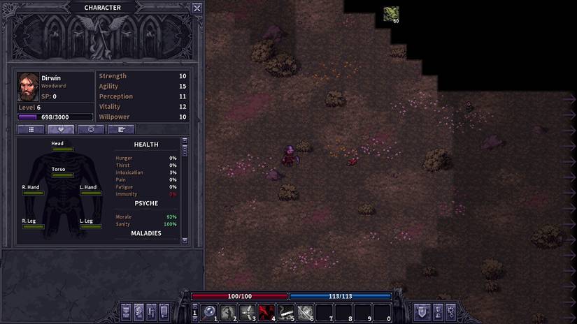 a character whose morale is very high