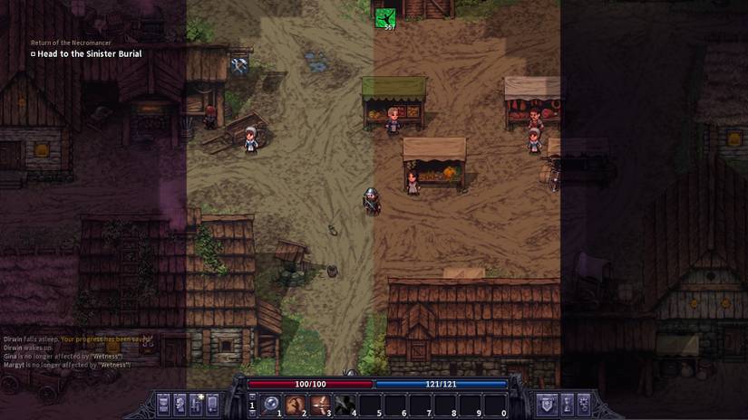 The four phases of time in Stoneshard sliced into four segments