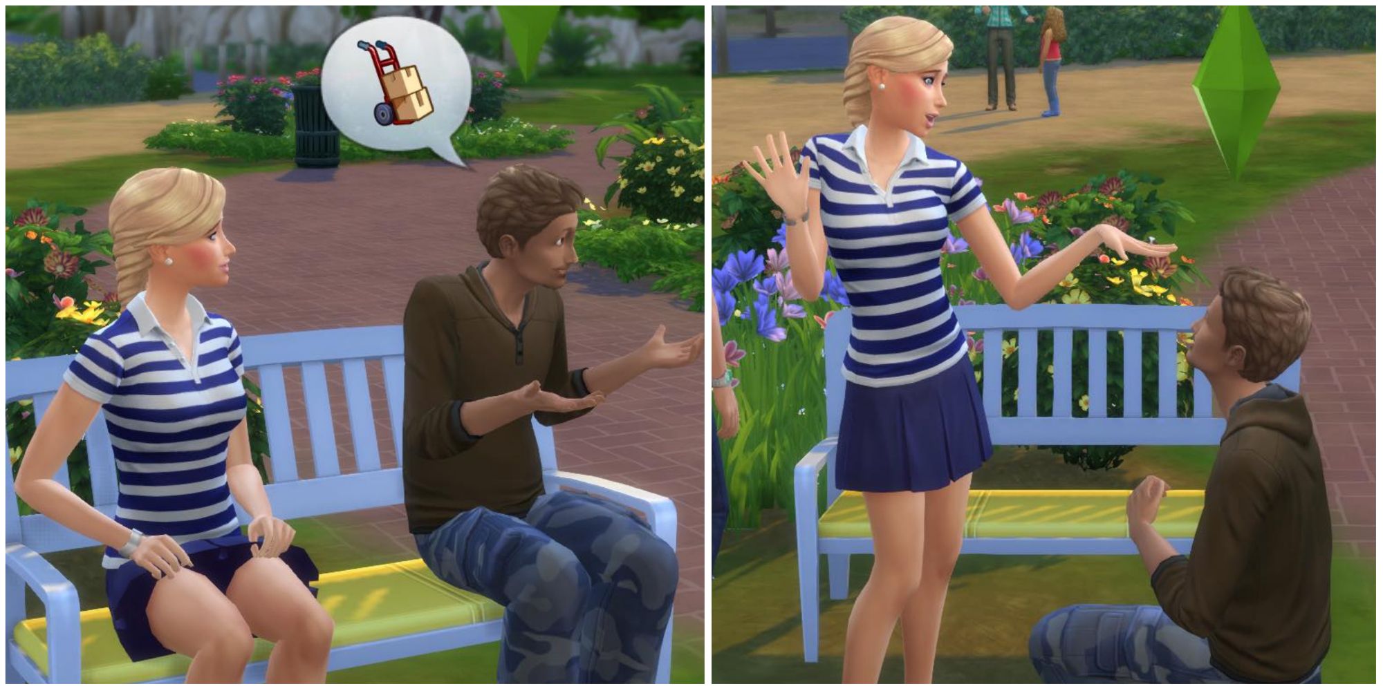 asking sim to move in, proposing