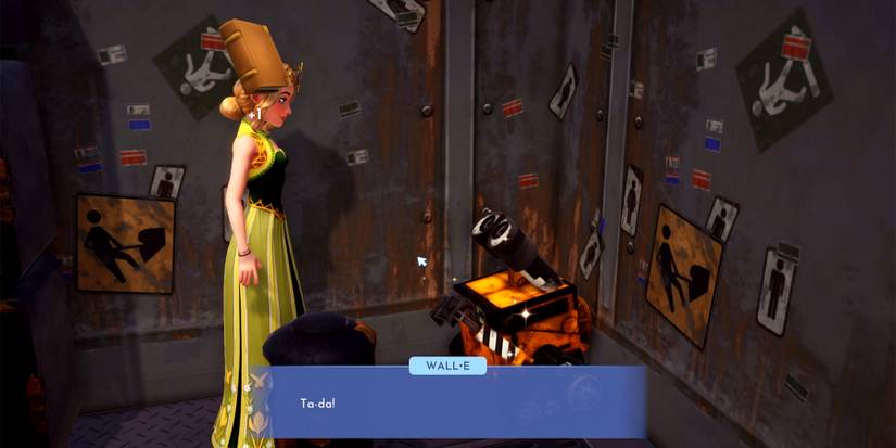 talking with walle in disney dreamlight valley