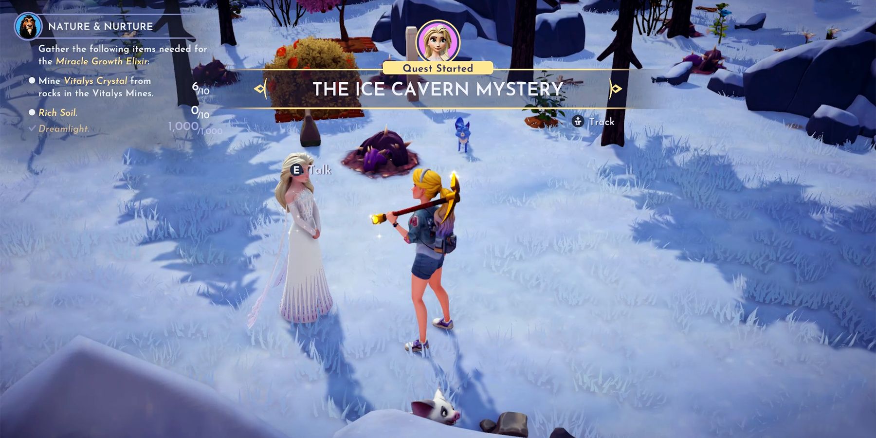 the ice cavern mystery quest in disney dreamlight valley