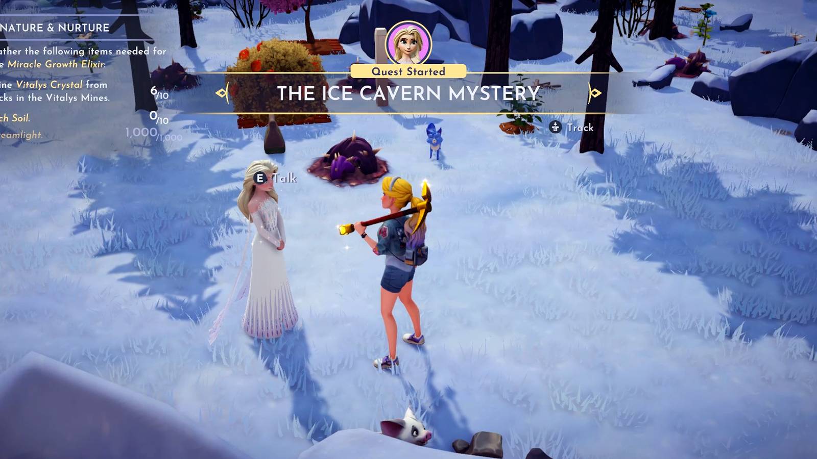 the ice cavern mystery quest in disney dreamlight valley