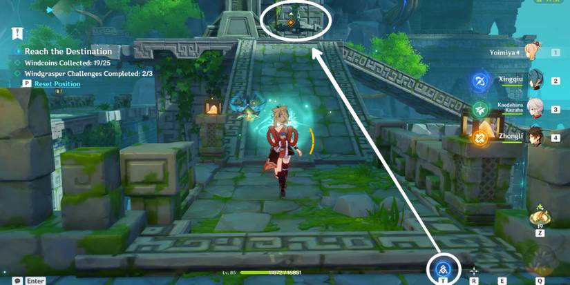 third anemo puzzle in wind chaser day 4 in genshin impact