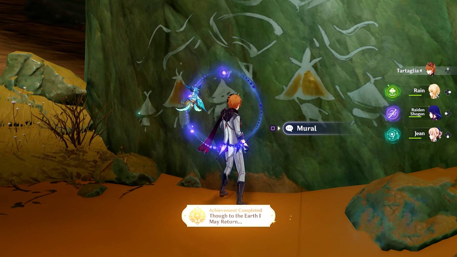 though to the earth i may return achievement in genshin impact