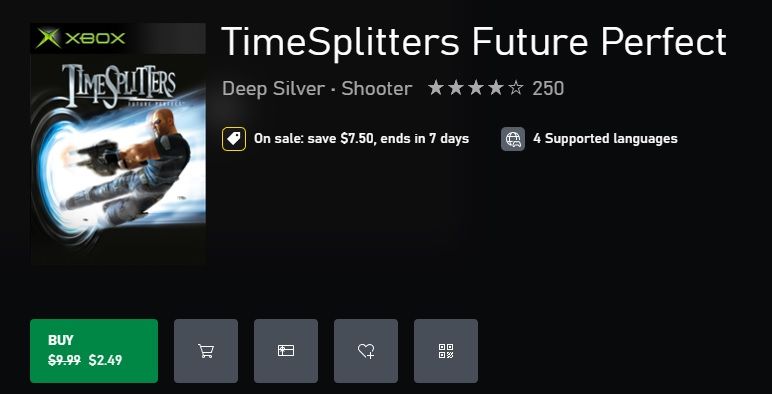 timesplitters future perfect deal price